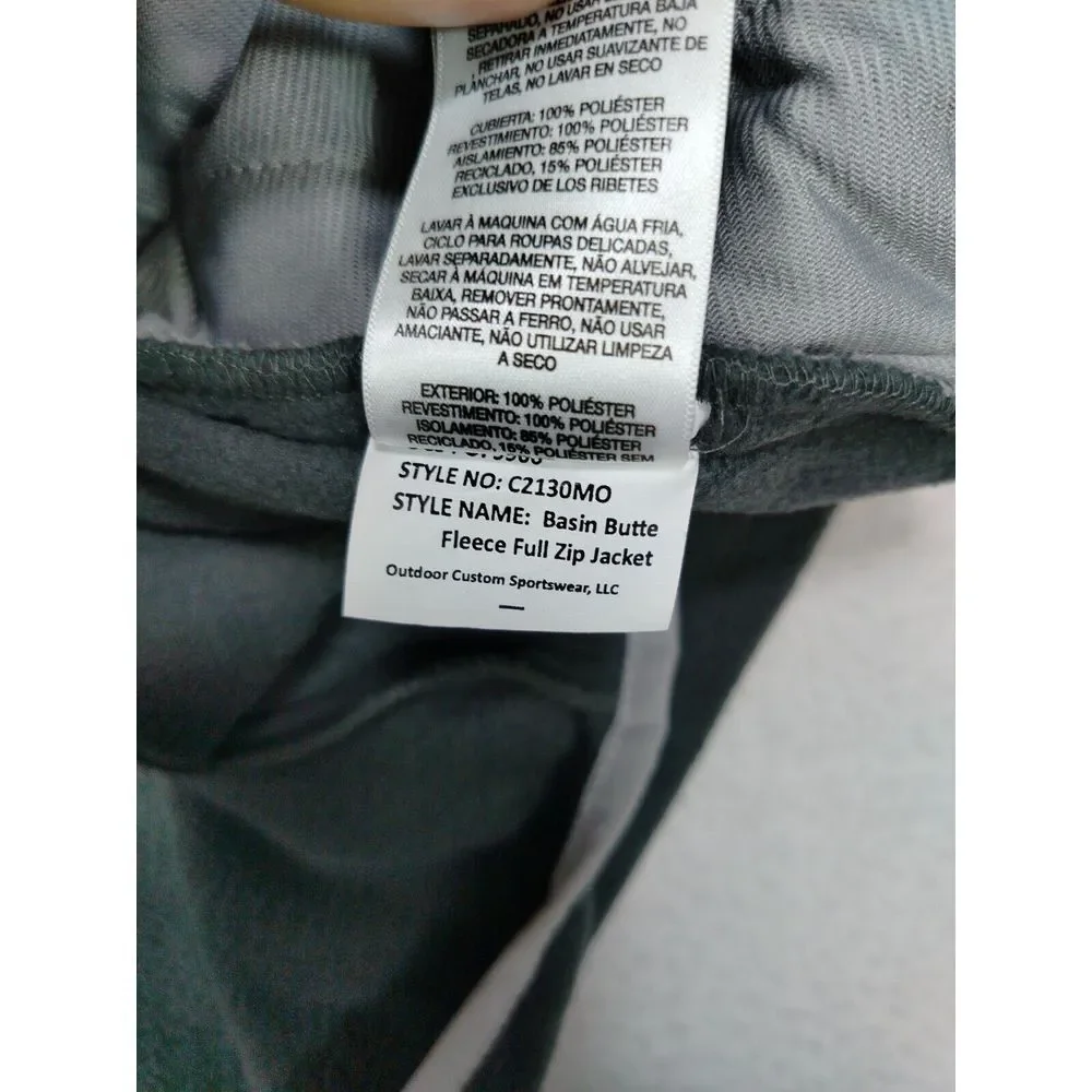Columbia Fleece Men's XL Green Basin Butte Omni Heat Gorpcore Outdoors Hiking - Picture 5 of 16